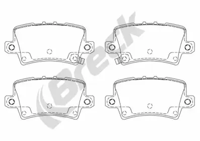 Комплект тормозных колодок, дисковый тормоз BRECK купить